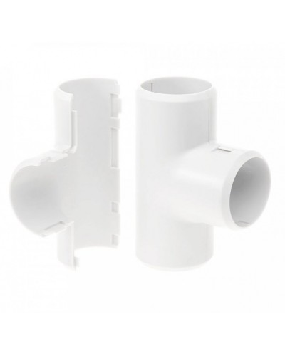 Тройник разборный белый д25 (30шт/300шт уп/кор) Промрукав (PR.07325б) в Хасавюрте Повороты, муфты, тройники Pintop.ru