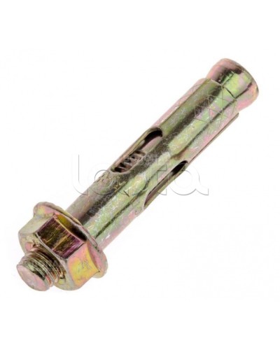 Анкерный болт с гайкой оцинкованный М10/12х100 (10 шт/уп) Промрукав (PR08.2350) в Хасавюрте Крепеж Pintop.ru