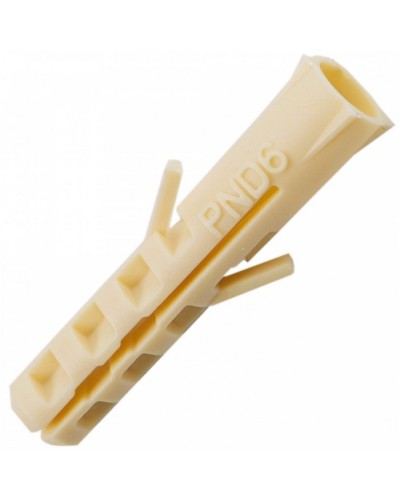 Дюбель нейлоновый PND 6х30 (100шт/уп) Промрукав (PR08.3621) в Хасавюрте Крепеж: Дюбели, шурупы, саморезы Pintop.ru