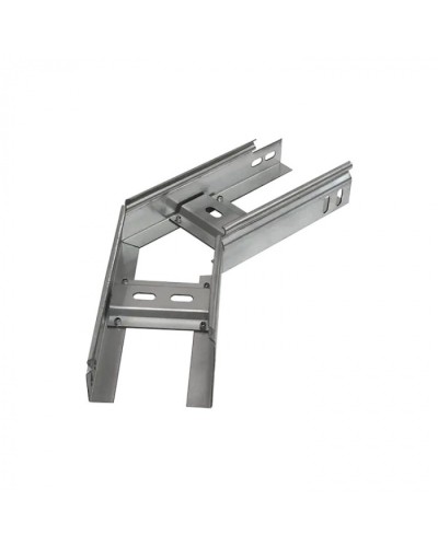 Угол горизонтальный 45 градусов лестничный 400х150 (1,5 мм) Промрукав (PR08.5473) в Хасавюрте Аксессуары для лотков Pintop.ru