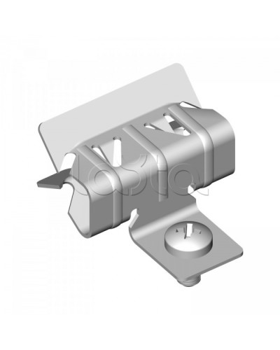 Зажим балочный 8-14 мм с отгибом и винтом М6х9 Промрукав (PR08.5836) в Хасавюрте Аксессуары для лотков Pintop.ru