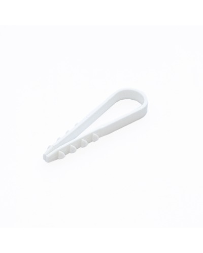 Дюбель-хомут для круглого кабеля d19-25 мм белый (100шт) Промрукав (PR08.6947) в Хасавюрте Крепеж: Дюбели, шурупы, саморезы Pintop.ru