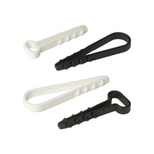 Дюбель-хомут для плоского кабеля 5-8 мм белый (10шт) Промрукав (PR08.6953)