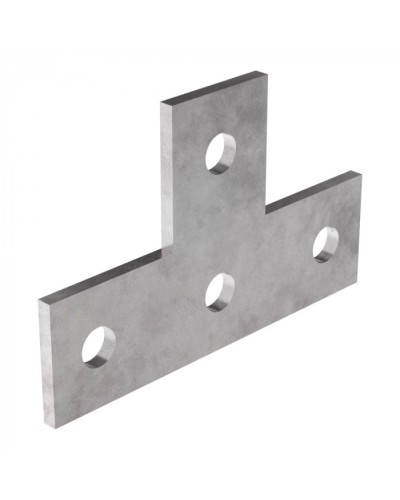 Пластина Т-образная 4 отверстия HDZ Промрукав (PR08.8801) в Хасавюрте Аксессуары для лотков Pintop.ru