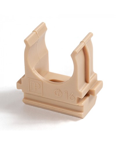 Крепёж-клипса для труб АБС-пластик сосна д16 в малой упаковке (10шт/1000шт уп/кор) Промрукав (PR13.0054) в Хасавюрте Держатели, клипсы, скобы Pintop.ru