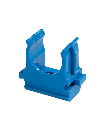 Крепёж-клипса для труб АБС-пластик синяя д32 в малой упаковке (10шт/500шт уп/кор) Промрукав (PR13.0117) в Хасавюрте Держатели, клипсы, скобы Pintop.ru