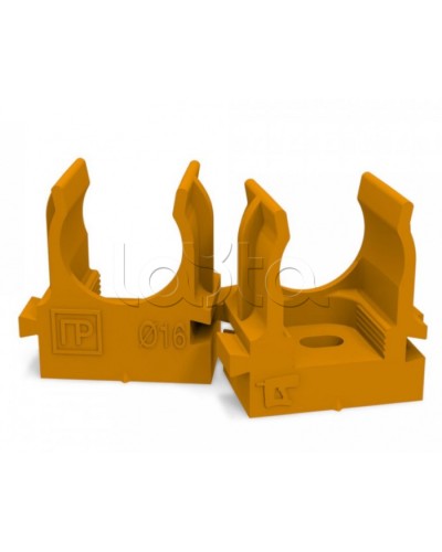 Крепеж-клипса для труб для монтажного пистолета оранжевая д16 (100шт/1100шт уп/кор) Промрукав (PR13.0151) в Хасавюрте Держатели, клипсы, скобы Pintop.ru