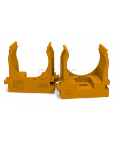 Крепеж-клипса для труб для монтажного пистолета оранжевая д25 (100шт/700шт уп/кор) Промрукав (PR13.0153) в Хасавюрте Держатели, клипсы, скобы Pintop.ru