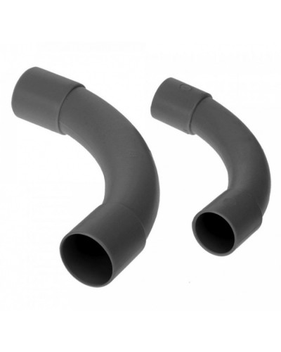 Соединитель угловой черный д32 (5шт/125шт уп/кор) Промрукав (PR13.0172) в Хасавюрте Повороты, муфты, тройники Pintop.ru