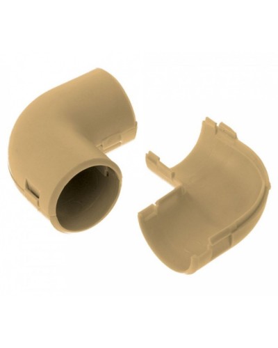 Соединитель угловой разборный сосна д20 (5шт/550шт уп/кор) Промрукав (PR13.0244) в Хасавюрте Повороты, муфты, тройники Pintop.ru