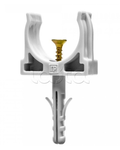 Крепеж-клипса с дюбелем и саморезом серая д25 в малой упаковке (10шт/450шт уп/кор) Промрукав (PR13.0309) в Хасавюрте Крепеж: Дюбели, шурупы, саморезы Pintop.ru