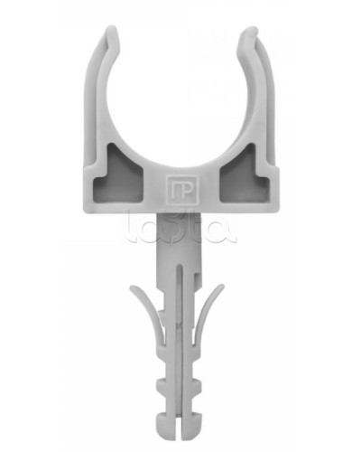 Крепеж-клипса с дюбелем серая д16 в малой упаковке (10шт/900шт уп/кор) Промрукав (PR13.0315) в Хасавюрте Держатели, клипсы, скобы Pintop.ru