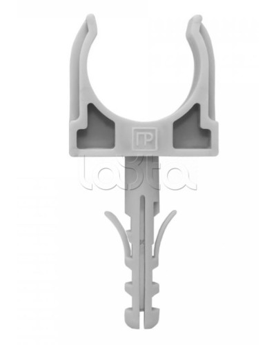 Крепеж-клипса с дюбелем серая д25 в малой упаковке (10шт/450шт уп/кор) Промрукав (PR13.0317) в Хасавюрте Крепеж: Дюбели, шурупы, саморезы Pintop.ru