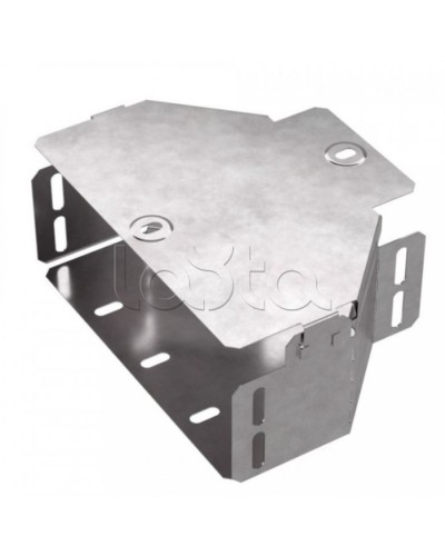 Переходник симметричный с крышкой Стандарт 200х100х80 Промрукав (PR16.0473) в Хасавюрте Аксессуары для лотков Pintop.ru