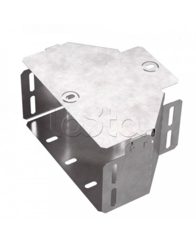 Переходник симметричный с крышкой Стандарт 200х100х100 Промрукав (PR16.0475) в Хасавюрте Аксессуары для лотков Pintop.ru