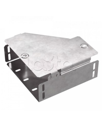 Переходник правый с крышкой Стандарт 200х100х80 Промрукав (PR16.0509) в Хасавюрте Аксессуары для лотков Pintop.ru