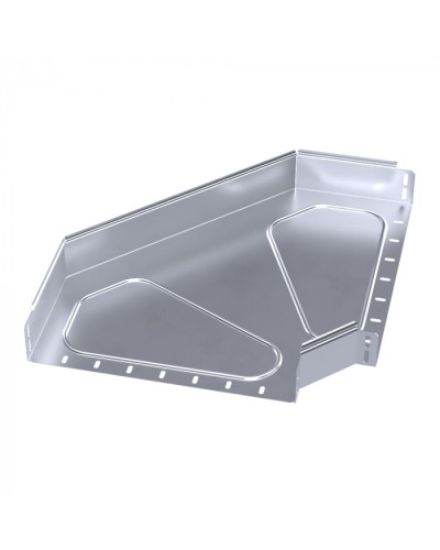 Угол горизонтальный 90 градусов Стандарт INOX (AISI 316) 400х80 Промрукав (PR16.3537) в Хасавюрте Аксессуары для лотков Pintop.ru