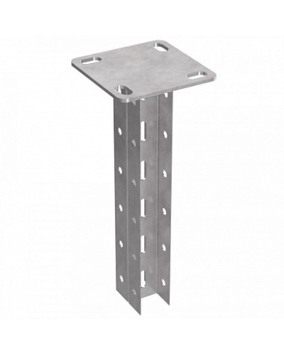 Стойка двойная потолочная 45х30х800 пятка 120х120 Промрукав (PR08.5150) в Хасавюрте Аксессуары для лотков Pintop.ru