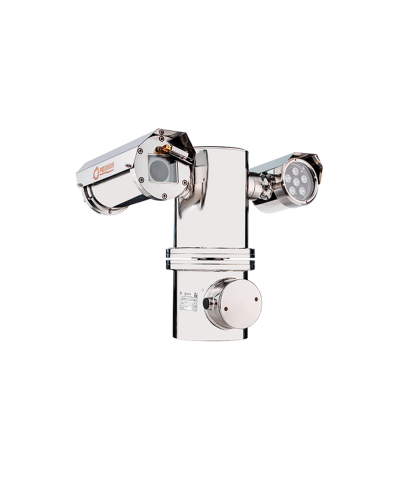 Взрывозащищенный термокожух на поворотной платформе для IP видеокамеры с ИК подсветкой Релион-PTZ-Exd-Н-В-ИК-СО 220В в Хасавюрте Системы видеонаблюдения Pintop.ru