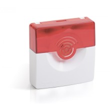 Оповещатель охранно-пожарный комбинированный (светозвуковой) адресный Рубеж ОПОП 124-R3 (бело-красный)