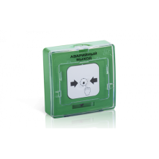 Устройство дистанционного пуска адресное Рубеж УДП 513-11ИКЗ-R3 "РАЗБЛОКИРОВКА ДВЕРЕЙ", цвет зеленый