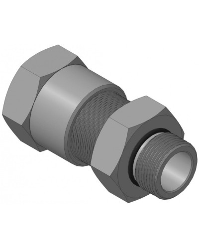 Кабельный ввод для бронированного кабеля с уплотнением внутренней оболочки кабеля резьбой G3/4, внешним диаметром кабеля D=18-22 мм и проходным диаметром кабеля d=8-12 мм Спектрон КВБ-22/12-М-G3/4 в Хасавюрте Аксессуары для кабель-канала Pintop.ru