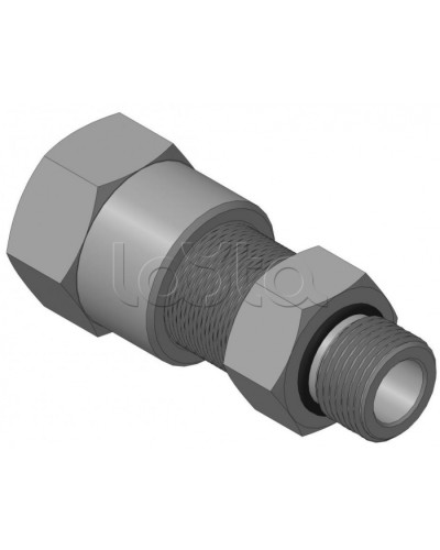 Кабельный ввод с резьбой G1/2 мм для прокладки кабеля в металлорукаве РЗ-ЦП-15, с уплотнением кабеля и проходным диаметром кабеля d=8-12 мм Спектрон КВМ-15/12-М-G1/2 в Хасавюрте Аксессуары для кабель-канала Pintop.ru