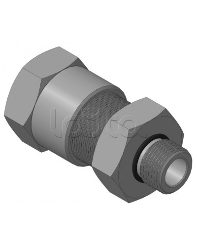 Кабельный ввод с резьбой G1/2 мм для прокладки кабеля в металлорукаве РЗ-ЦП-20, с уплотнением кабеля и проходным диаметром кабеля d=8-12 мм Спектрон КВМ-20/12-М-G1/2 в Хасавюрте Аксессуары для кабель-канала Pintop.ru