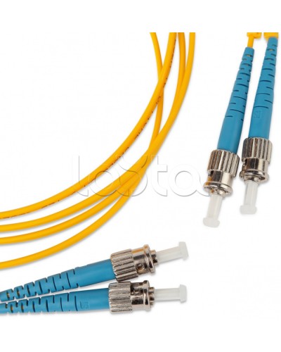 Патч-корд оптический SM 9/125 (OS2) ST-ST duplex (2м) Hyperline FC-D2-9-ST/UR-ST/UR-H-2M-LSZH-YL в Хасавюрте Патч-корды оптические Pintop.ru