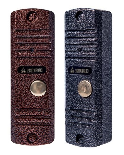 Видеопанель вызывная накладная на 1 абонента Activision AVC-105-V (медь, с видеокамерой) в Хасавюрте Вызывные видеопанели малоабонентные Pintop.ru