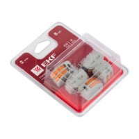 Клемма СМК 222-412 блистер (5шт) EKF (plc-smk-412b)