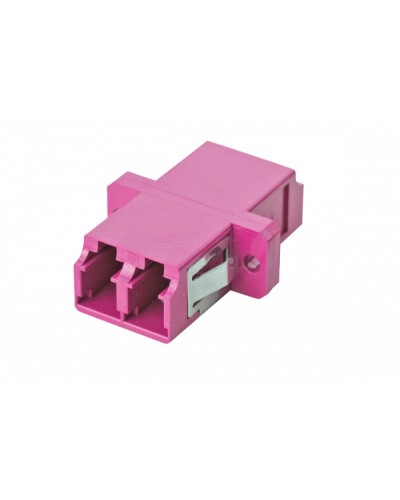Адаптер OM4, LC дуплекс, с фланцами, пурпурный Eurolan (36A-40-2L-02MG) в Хасавюрте Проходные адаптеры Pintop.ru
