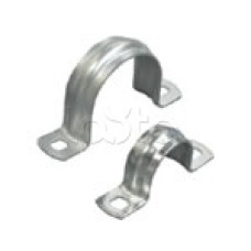 Скоба оцинкованная двулапковая для трубы D25мм (100 шт/уп) Экопласт 43625