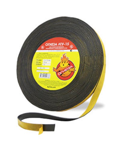 Лента термоуплотнительная ОгнезаОГНЕЗА-ЛТУ 1,5*15 мм., рулон 35 пог.м. в Хасавюрте Дополнительное оборудование пожаротушения Pintop.ru