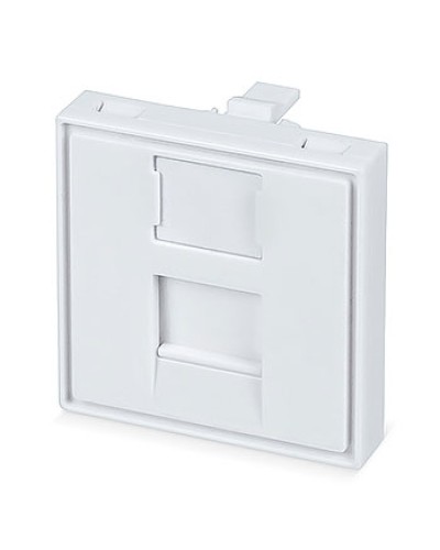 Вставка 45x45 (Mosaic) для 1 модуля формата Keystone Jack (FP-45-1M) Пожтехкабель СКС (202-031) (аналог Mosaic) в Хасавюрте Модули Keystone Pintop.ru