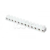 Колодка клеммная (4мм.) 3А полистирол белая (10шт.) EKF PROxima (plc-KK-4-3-ps-w)