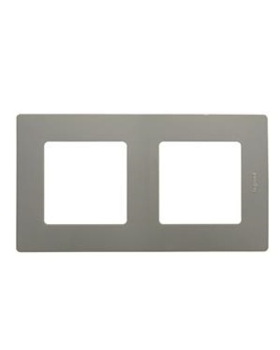 Рамка 2 поста Etika светлая галька Legrand 672522 в Хасавюрте Аксессуары для кабель-канала Pintop.ru