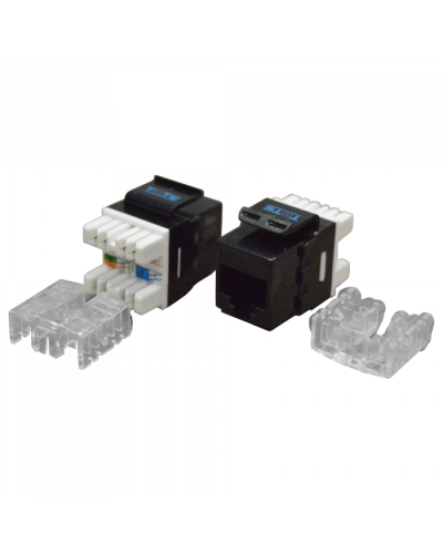 Модуль Keystone RJ45, Cat.6, UTP, 180 градусов, черный TWT (TWT-OK45UTP180/6-BK) в Хасавюрте Модули Keystone Pintop.ru