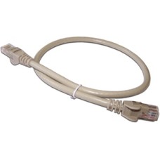 Патч-корд RJ45 - RJ45, 4 пары, UTP, категория 6, 0.5 м, серый LANMASTER LAN6-45-45-0.5-GY