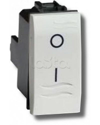 Выключатель двухполюсный белый 1 мод в Хасавюрте Аксессуары для стоек и шкафов Pintop.ru