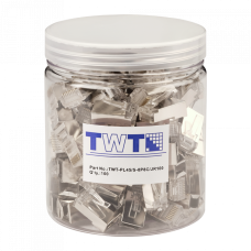 Коннектор RJ45 STP 8P8C, универсальный, cat.5e, 100 шт. в банке TWT-PL45/S-8P8C/JR100
