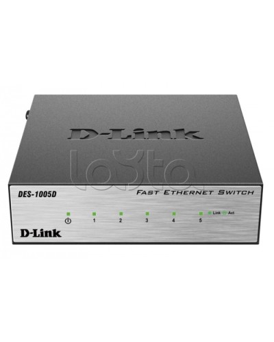 Коммутатор 5-портовый D-Link DES-1005D/O2B в Хасавюрте Коммутаторы Pintop.ru