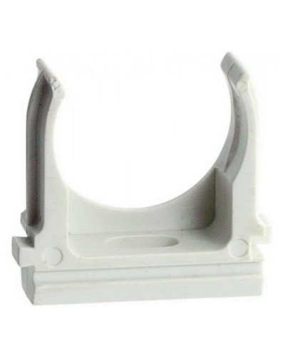 Держатель (клипса) для гофрированной или жесткой гладкой трубы D25 мм (10 шт/уп) Экопласт 41725-10 в Хасавюрте Держатели, клипсы, скобы Pintop.ru