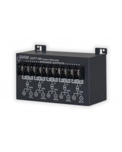 Блок аттенюаторов для настольныx усилителей Sonar SATT-100 в Хасавюрте Система оповещения и трансляции Sonar Pintop.ru
