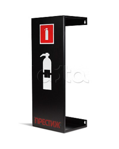 Подставка настенная под огнетушитель ПРЕСТИЖ черная ПОЖТЕХНИКА в Хасавюрте Аксессуары для огнетушителей Pintop.ru