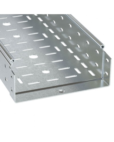 Лоток перфорированный 100х80 L3000 толщ.1,0 мм, горячеоцинкованный DKC (3530210HDZ) в Хасавюрте Кабельные лотки Pintop.ru