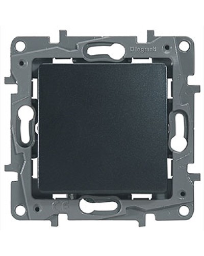 Выключатель без фиксации с Н.О./Н.З. контактом 6 A 250 В антрацит Etika Plus Legrand 672614 в Хасавюрте Аксессуары для кабель-канала Pintop.ru