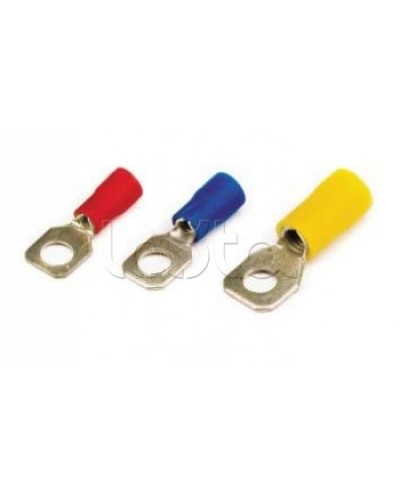 Наконечник с отверстием под винт ф5,2мм, с изолированным фланцем, для сечения провода 2,5-6,0мм2 DKC (2C5P) в Хасавюрте Держатели, клипсы, скобы Pintop.ru