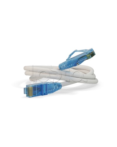 Патч-корд Hyperline PC-LPM-UTP-RJ45-RJ45-C6-3M-LSZH-WH в Хасавюрте Патчкорды (медные) Pintop.ru