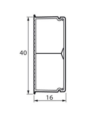 Кабель-канал с перегородкой METRA 40x16 Legrand (638195) в Хасавюрте Кабель-канал Pintop.ru